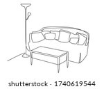 continuous one line drawing the ... | Shutterstock .eps vector #1740619544