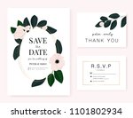 wedding invitation card with... | Shutterstock .eps vector #1101802934