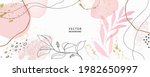 minimal background in pink... | Shutterstock .eps vector #1982650997