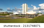 Small photo of Brasilia, Brazil - 25 February, 2022:National Congress Palace of Brazil, houses the Chamber of Deputies and the Federal Senate