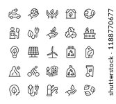 vector icon set of ecology in... | Shutterstock .eps vector #1188770677
