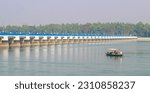 Small photo of Beautiful landscape view of Teesta Barrage, one of the most scenic places in Bangladesh. Bangladesh tourism. Teesta Barrage, West Bengal s multipurpose water taming project on Teesta.
