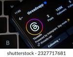 Small photo of Instagram Threads app from Meta. New social media application Threads. New rival of Twitter. Afyonkarahisar, Turkey - July 6, 2023.