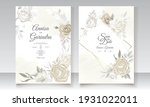  beautiful floral frame wedding ... | Shutterstock .eps vector #1931022011