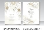  beautiful floral frame wedding ... | Shutterstock .eps vector #1931022014