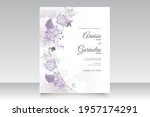  romantic wedding invitation... | Shutterstock .eps vector #1957174291