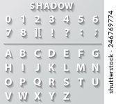 flat font with long shadow... | Shutterstock .eps vector #246769774