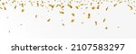 gold confetti falls. confetti ... | Shutterstock .eps vector #2107583297