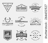 vector set of wilderness and... | Shutterstock .eps vector #266652527