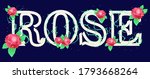 rose flower text effect ... | Shutterstock .eps vector #1793668264