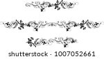 vector floral design elements   | Shutterstock .eps vector #1007052661