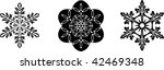 vector snowflakes pattern | Shutterstock .eps vector #42469348