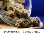 Medical Weed Marihuana Closeup...