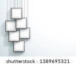 photo frame 6 set hanging... | Shutterstock .eps vector #1389695321