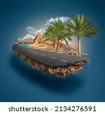 3d Illustration Of Piece Of...