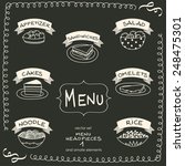 menu labels and ornament... | Shutterstock .eps vector #248475301