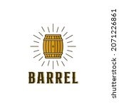 vintage cocktail barrel symbol... | Shutterstock .eps vector #2071226861