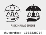 risk management icon. vector... | Shutterstock .eps vector #1983338714