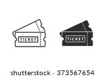Ticket  Icon  On White...
