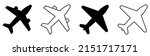 plane icon set. airplane signs. ... | Shutterstock .eps vector #2151717171