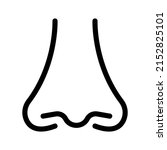 nose icon. human sensetive... | Shutterstock .eps vector #2152825101