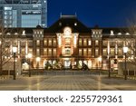 Very beautiful night view of Tokyo station