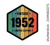 1952 vintage retro limited... | Shutterstock .eps vector #2144362271