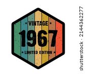 1967 vintage retro limited... | Shutterstock .eps vector #2144362277