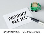Card With Text Product Recall...