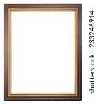 old wood picture frame isolated  | Shutterstock . vector #233246914