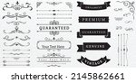 vector set of calligraphic... | Shutterstock .eps vector #2145862661