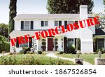 Small photo of All American home with a marking of Pre-Forclosure - White Home - Suburbs - Forbearance