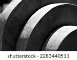 Small photo of Shameless geometrical shapes black and white background image