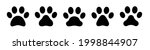 footprint of an animal's paw ... | Shutterstock .eps vector #1998844907