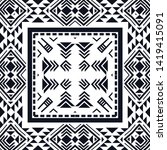 geometric ethnic pattern... | Shutterstock .eps vector #1419415091