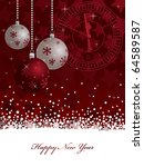 red star new years background... | Shutterstock .eps vector #64589587