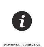 info vector icon on white... | Shutterstock .eps vector #1898595721