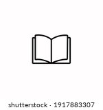 book icon vector on a white... | Shutterstock .eps vector #1917883307