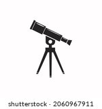 telescope icon vector on a... | Shutterstock .eps vector #2060967911