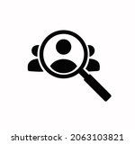human resource icon vector on a ... | Shutterstock .eps vector #2063103821