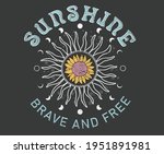 sunshine brave and free... | Shutterstock .eps vector #1951891981