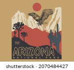 arizona with eagle vintage... | Shutterstock .eps vector #2070484427