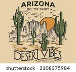 desert vibes with cactus... | Shutterstock .eps vector #2108375984
