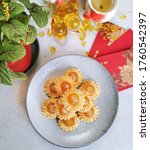 Small photo of Traditional Chinese Pineapple Tarts Cookies