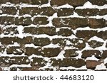 Snowy Brick Wall