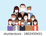 group of business men and women ... | Shutterstock .eps vector #1802450431