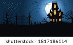 happy halloween background... | Shutterstock .eps vector #1817186114