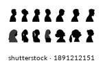 set of silhouette people vector ... | Shutterstock .eps vector #1891212151