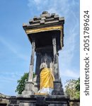 Small photo of Kediri, Indonesia - Oct 2021 : Mpu Bharadah statue on the temple located in Kediri, East Java Indonesia.