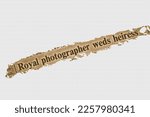 Small photo of Royal photographer weds heiress - news story from 1975 newspaper headline article title highlighted